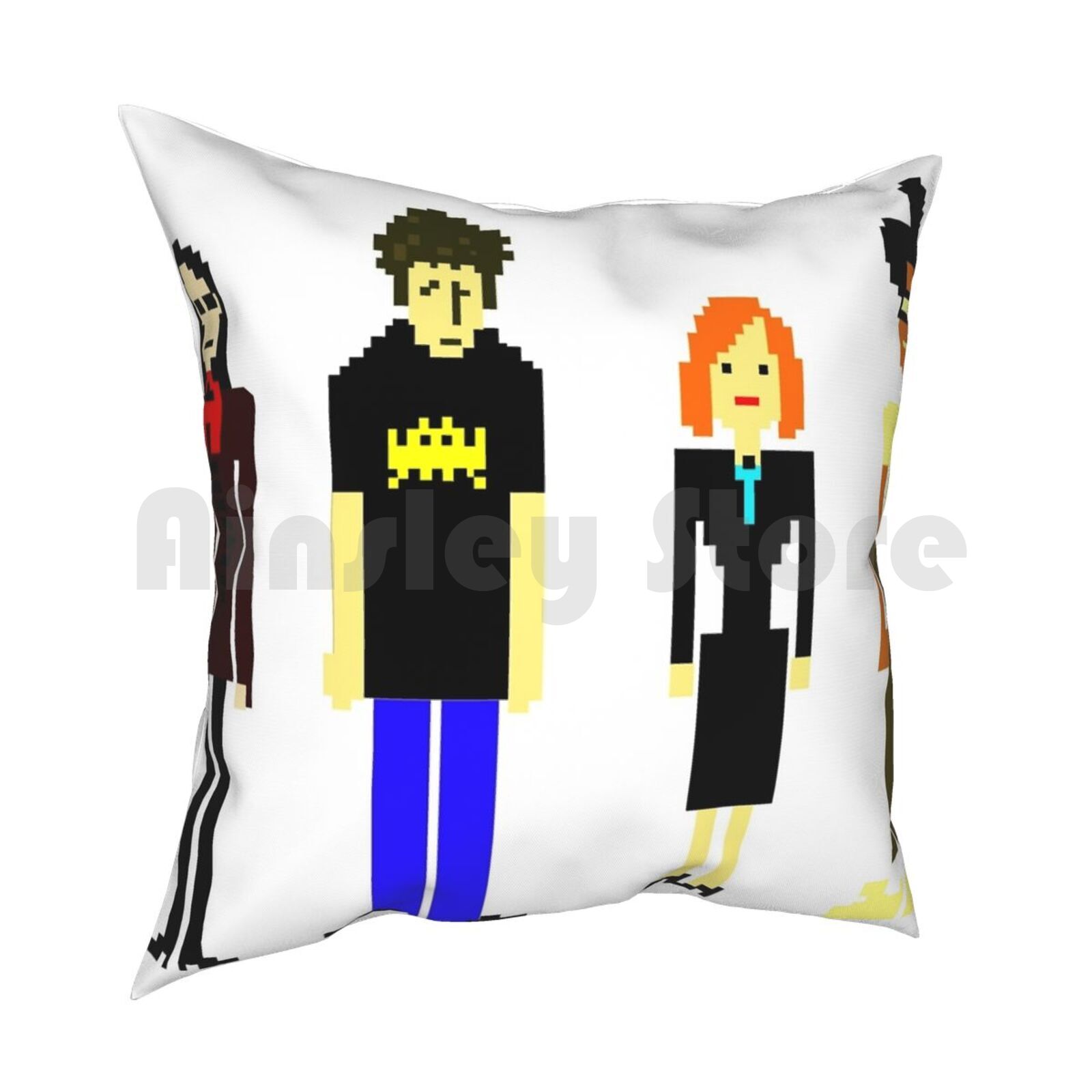 Its Us Jen Pillow Case Printed Home Soft DIY Pillow Cover It Crowd It Crowd Geek Tv Funny Moss Roy Jen Richmond Pixels 30x30cm 12x12in