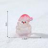 1/5Pcs Mini Resin Fluorescent Santa Claus Miniature Landscape Figurines Fairy Garden Decor Snow Landscape Model Ornaments