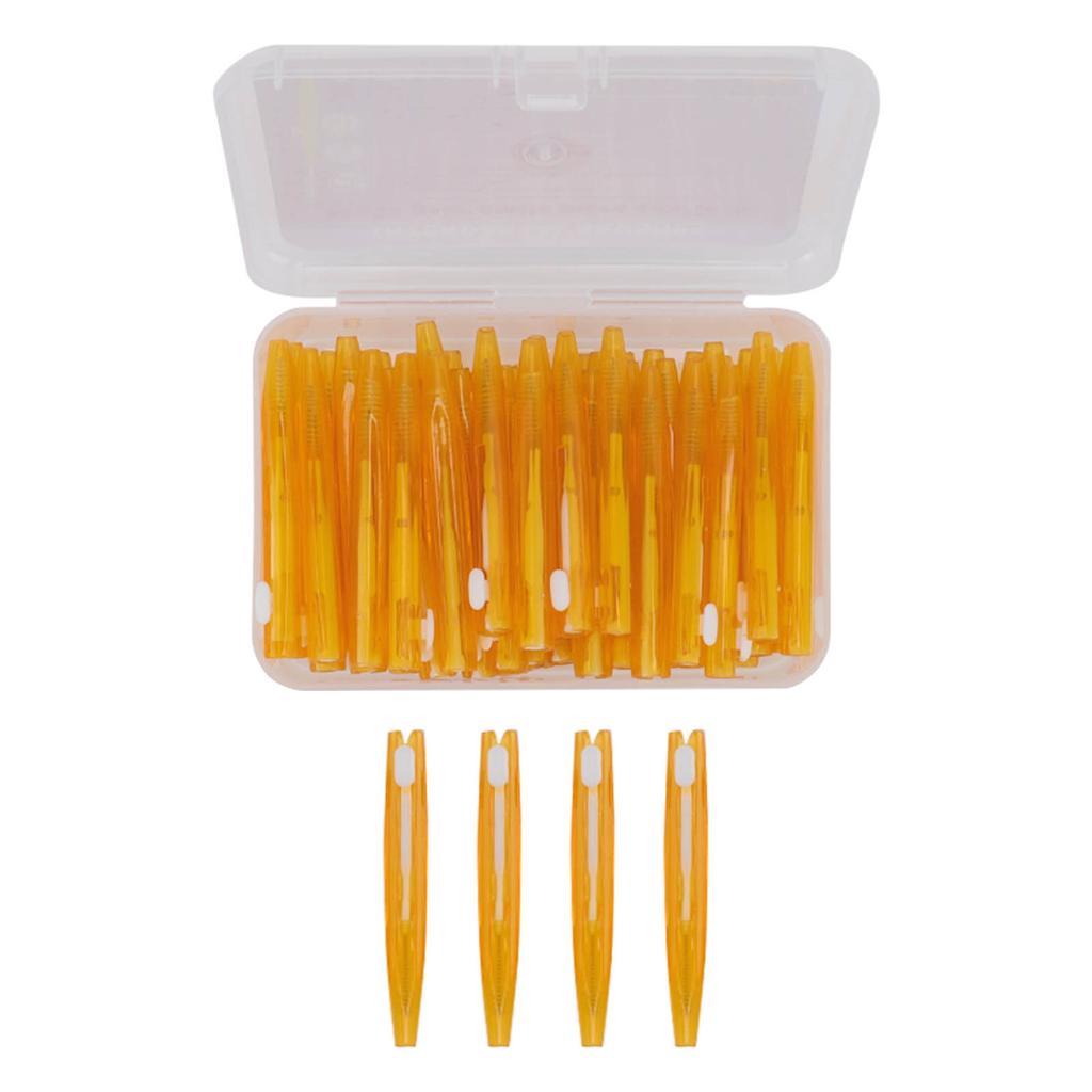 60 Pièces Brosse Interdentaire Pratique Mince Nettoyeur d'Appareil Dentaire avec Manche en PP pour Adultes Enfants