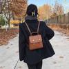 PU Leather Women's Small Backpack, Fashionable and Minimalist Soft Leather Backpack, Multi-purpose Bag, Vintage Trendy Cross-border