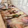 KPOP Korean Girl Group A-AespaS Floor Mat Non-Slip Laundry Room Mat Laundry Decor Balcony Child Living Room Household Carpets