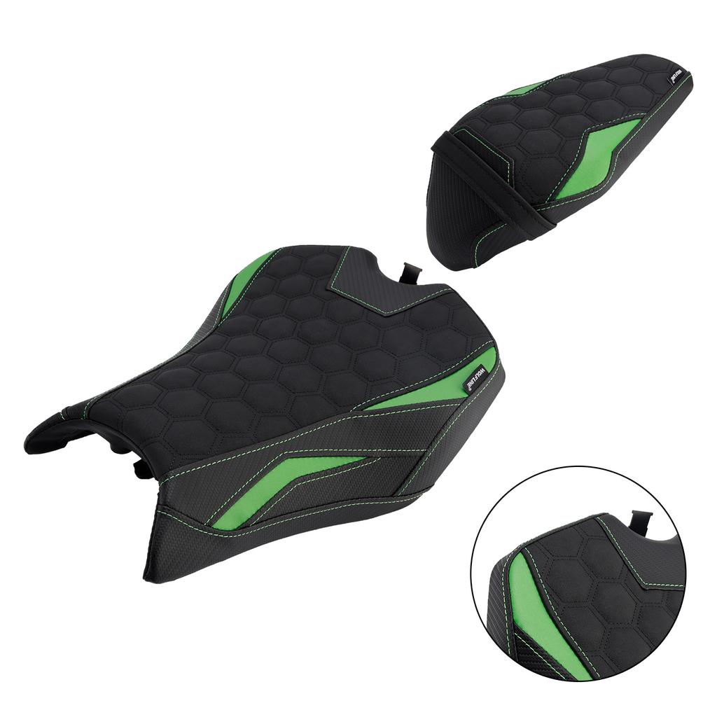 Front&Rear Raider Passenger Cushion Kit Green2 For Kawasaki Z900 Zr900-F 2025-