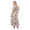 Rochie Maxi Florală cu Mâneci Bufante pentru Femei/Doamne Anaya With Love