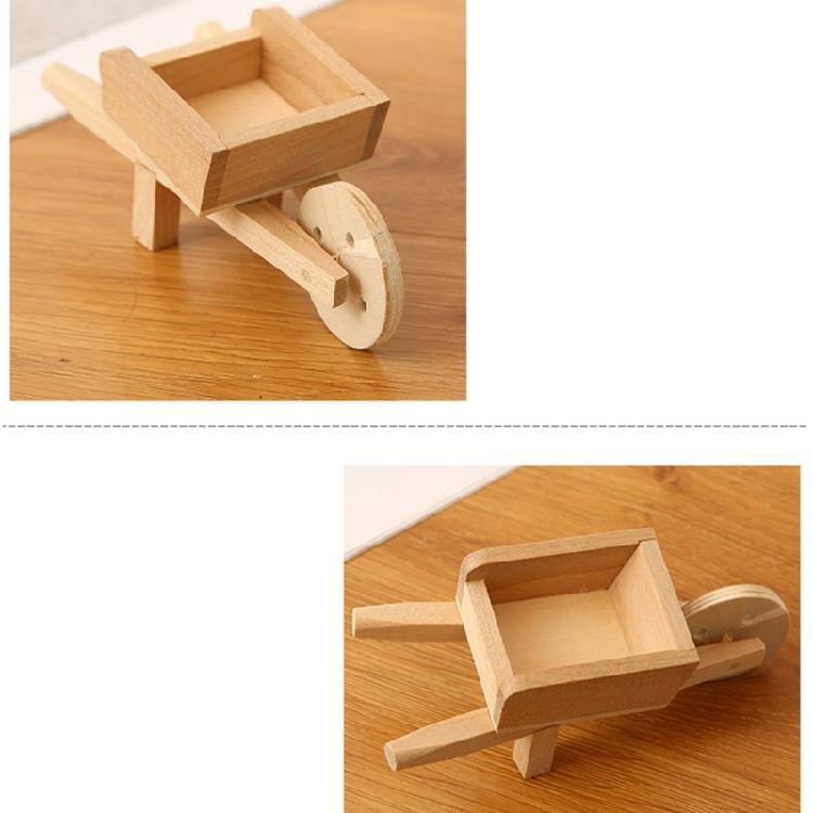 Dollhouses Furnishings Cart Model Life Scene for Living Room Kitchen Decoration Wheelbarrow Craft Miniature Decors