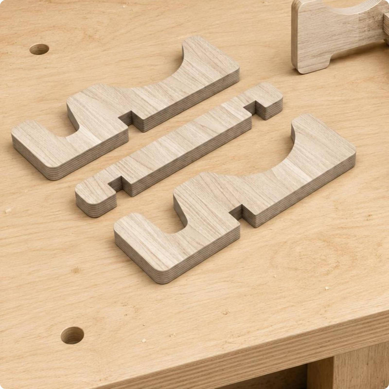 Wooden Balance Board Holder Stable Skateboard Stand for Sports Room,