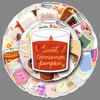 50 Pieces of Aromatherapy Candle Graffiti Stickers Personalized Fresh Creative Decoration Mobile Phone Water Cup Suitcase Stickers