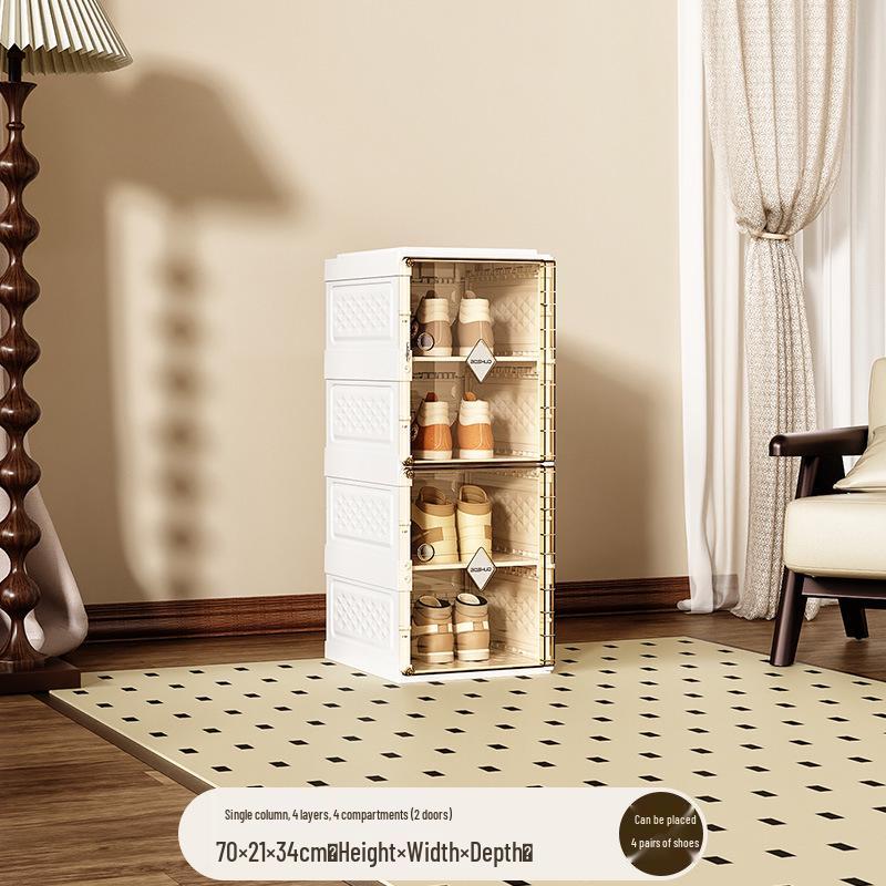 Foldable Dustproof Shoe Storage Cabinet - No Installation Needed