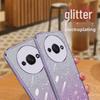 Transparent Glitter Electroplating TPU Silicone Case for Redmi A3 - Anti-Fall Protective Cover for Men and Women