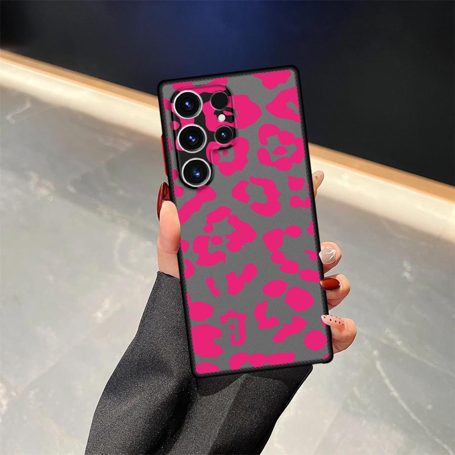 Leopard Print Case for Samsung Galaxy S21 Note 20 Ultra 10+ S23 FE S24 Plus S25+ S24+ S23+ S25 Ultra S20 S22+ S21+ S22 Back