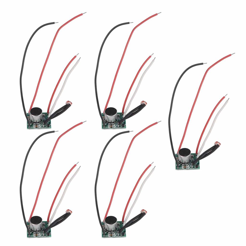 5Pcs Sound Control Switch Module Solar Light Sensor Module Circuit Board DC 3V?30V