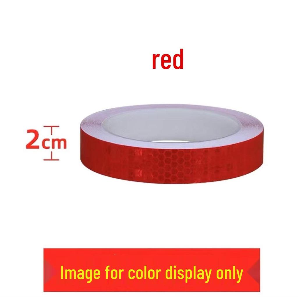 1cm Reflective Sticker for Bicycles, Cars, & Helmets - Luminous Warning Strip