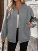 Women's Versatile Solid Color Long Sleeve Zipper Jacket - Autumn Fashion New Arrival