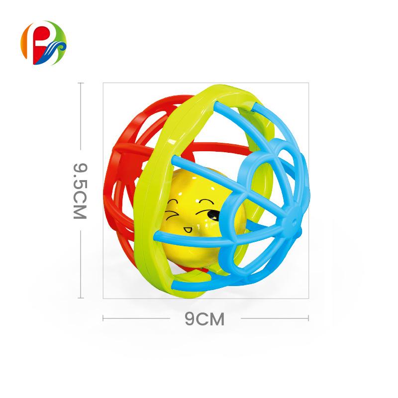 Soft Rubber Baby Teether and Rattle: Educational Toy for Infants 0-1 Year