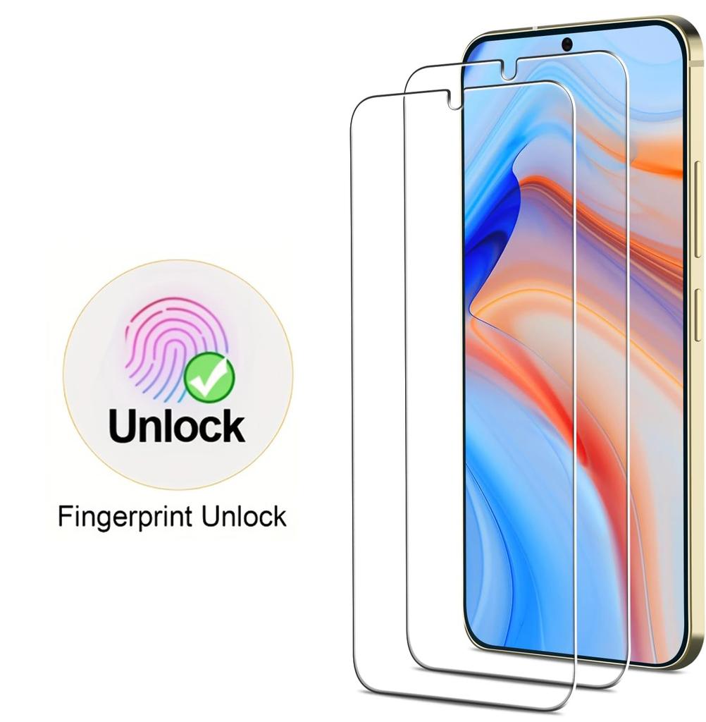 2pcs Fingerprint Unlocking Tempered Glass For Samsung Galaxy S26 S25 Edge S24 S23 Ultra S22 S21 S20 FE S10 S9 S8 Note 20 Ultra 5G Screen Protector