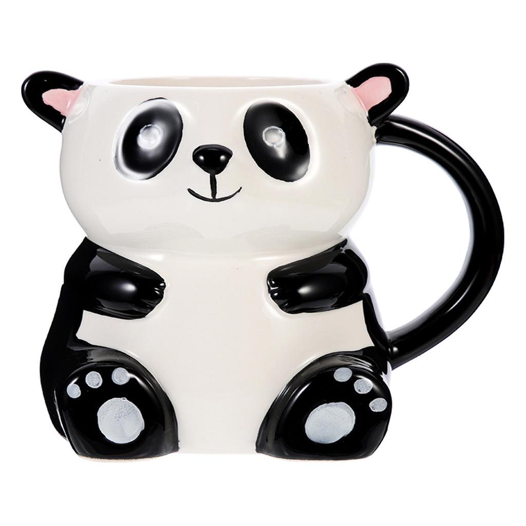 Adorable Panda Shape Cup Premium Ceramic Water Mug for Restaurant Dessert Shop Desktop Decoration Drinkware Gift for Friends