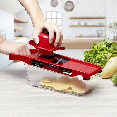 6 In 1 Vegetable Cutter Grater Slicer Shredder Multifunctional Peeler Carrot Fruit Kitchen Roller Gadget Chopper Food Processor