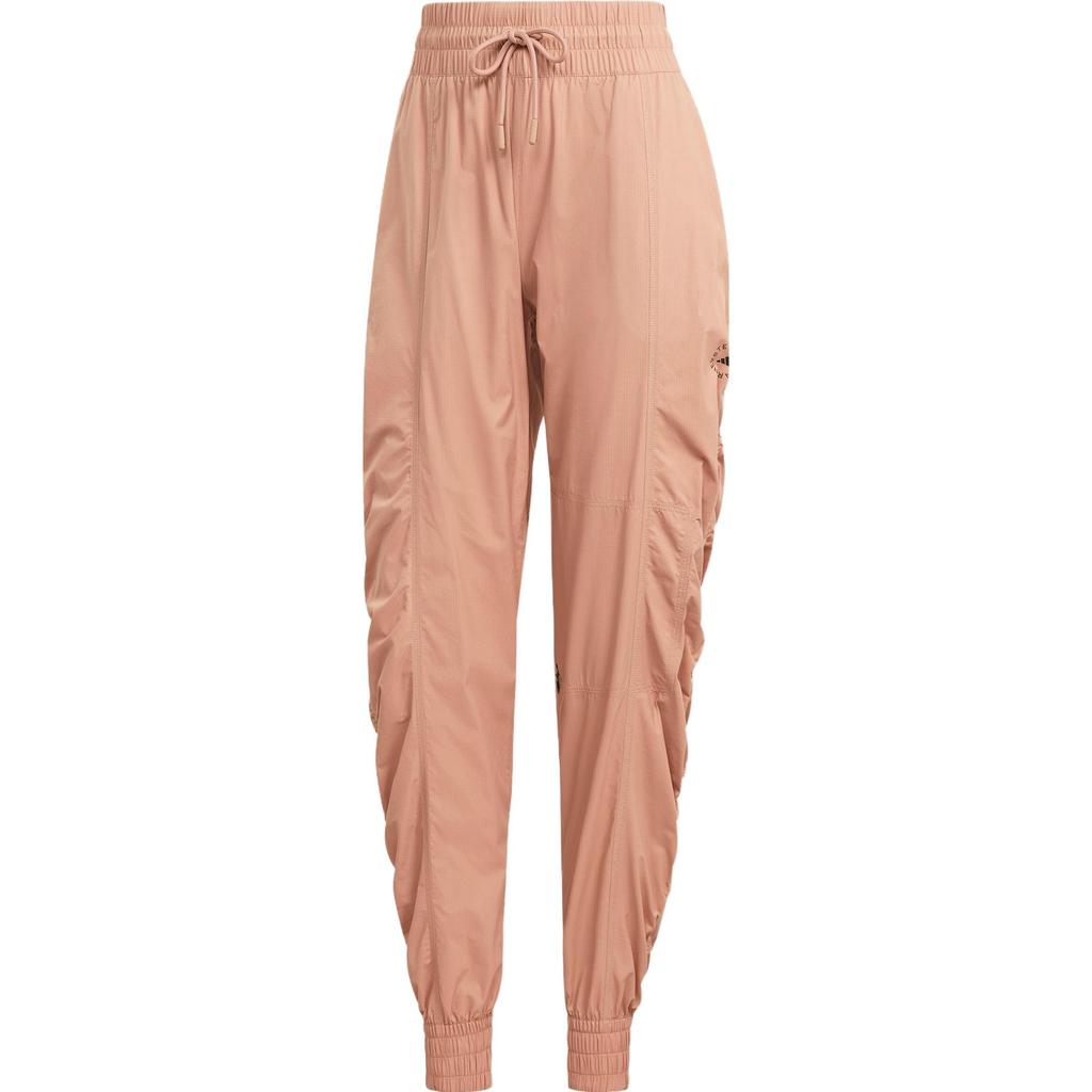 Adidas Truecasuals Woven Pants With High Waist And Drawstring Cuffs Women Bottoms Light-Apricot HY6274