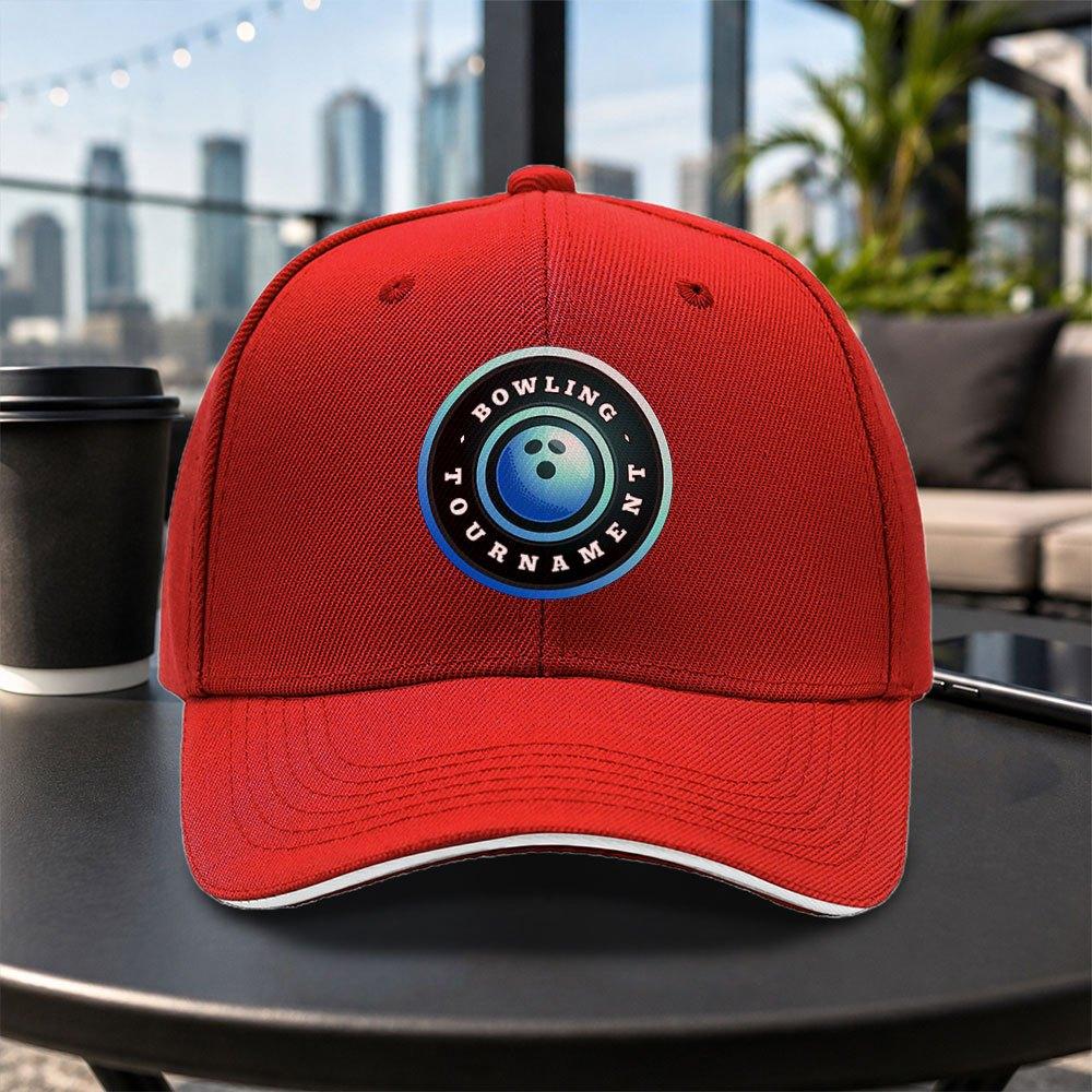 Bowling Ball Pattern Unisex Adjustable Baseball Cap Lightweight Casual Outdoor Hat MultiColor