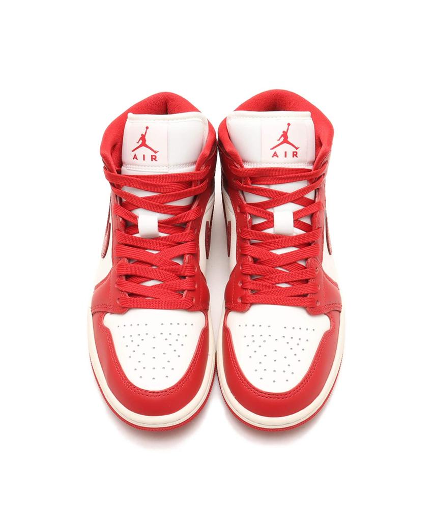 HJ9337-106 Nike Women's Air Jordan 1 Mid SE Sail Varsity Red Team Red (Women's)