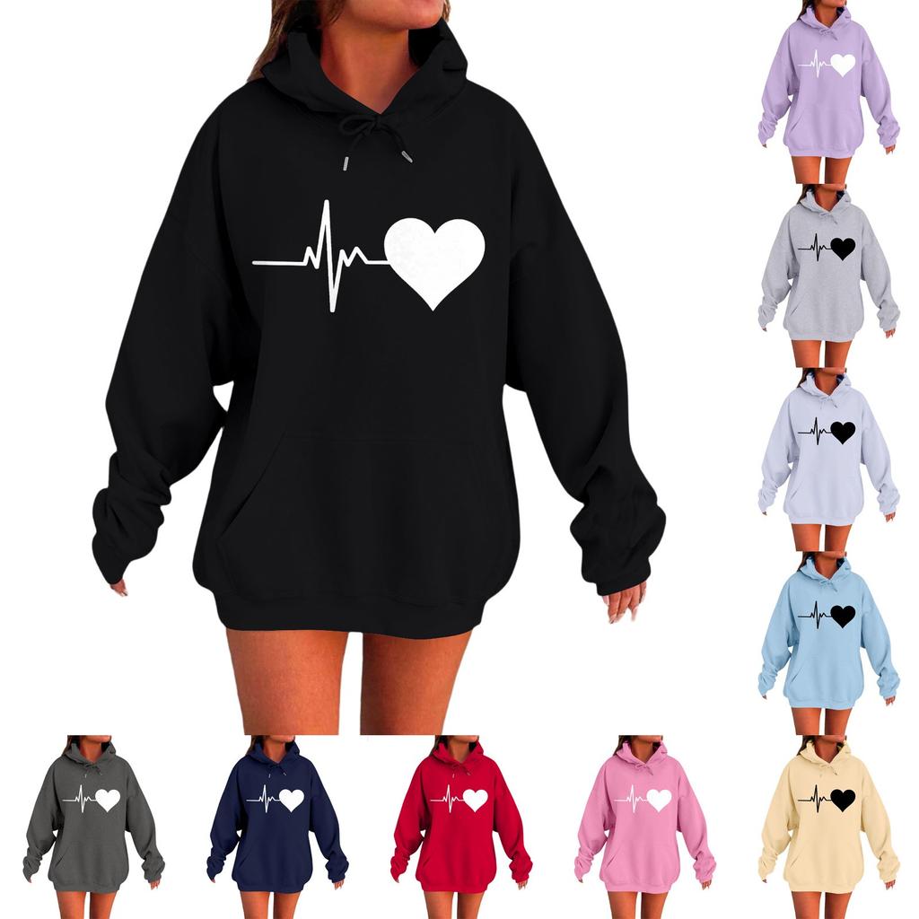 Womens Hoodies Oversized Sweatshirts Long Sleeve Casual Pullover Hooded Sweatshirt Tops