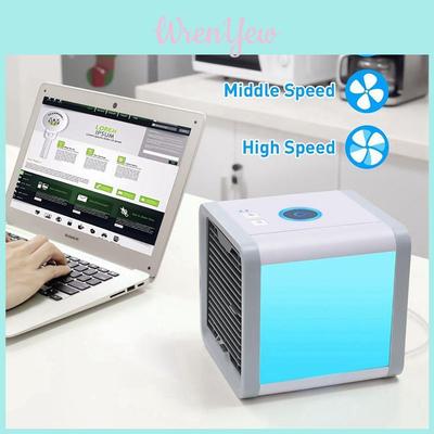 Portable Usb Air Cooler And Humidifier With Soft-glow Led Light