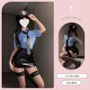 Sexy uniforme da hostess da capitano completo costume cosplay femminile desiderio puro live streaming host drag poliziotta cos suit nightclub