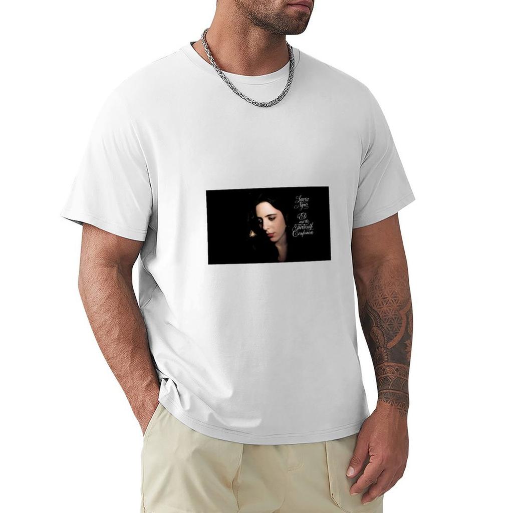 Album Cover of Laura Nyros Eli and the 13th Confession TShirt Basic Casual Short Sleeve Cotton Shirt