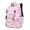 Cherry Blossoms Elementary School Backpack for Girls Black Pink Floral Bookbag Fashion School Bags for Girls Cute Flower Bookbag