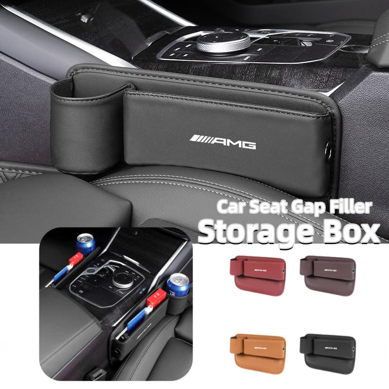 Car Seat Gap Organizer Storage Box Key Card Cup Phone Holder For AMG A B C E S G Class A180 CLK CLA GLE GLC W212 C200