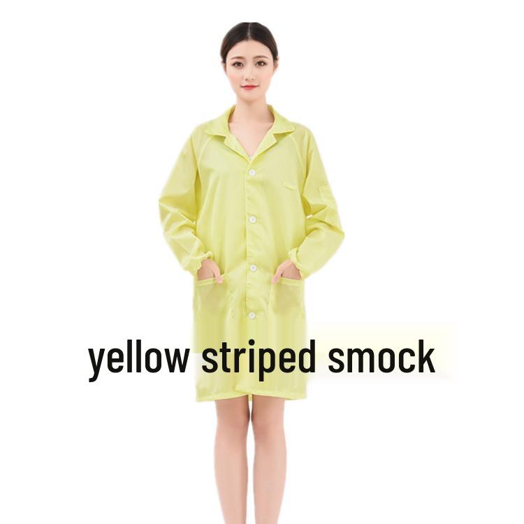Unisex Anti-Static Dustproof Workwear - Blue/White