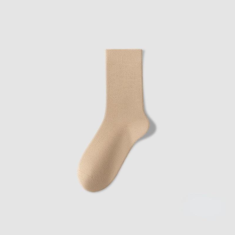 Women's Summer Thin Pure Cotton Boneless Crescent Tube Stack Socks