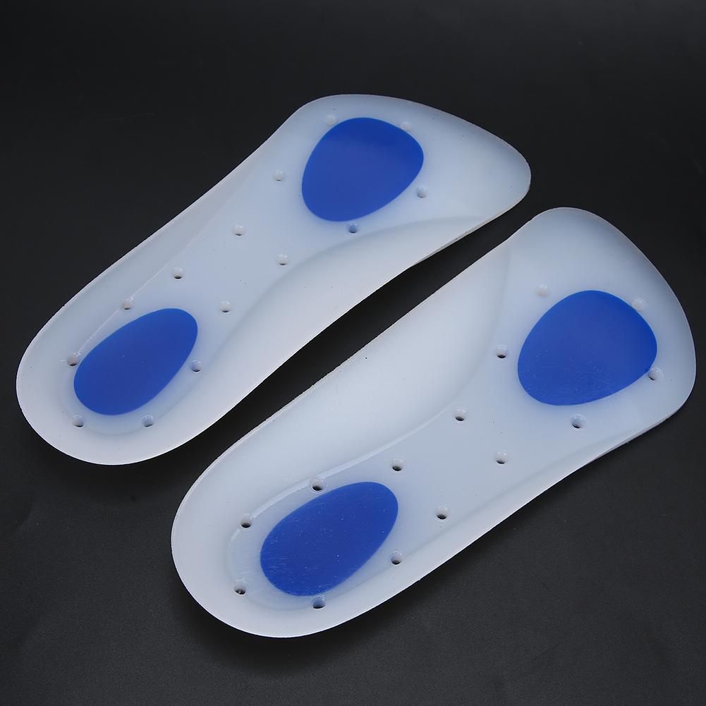 Silicone Sports Shock Absorption Insole Pain Relief Flat Feet Correction Foot Pad