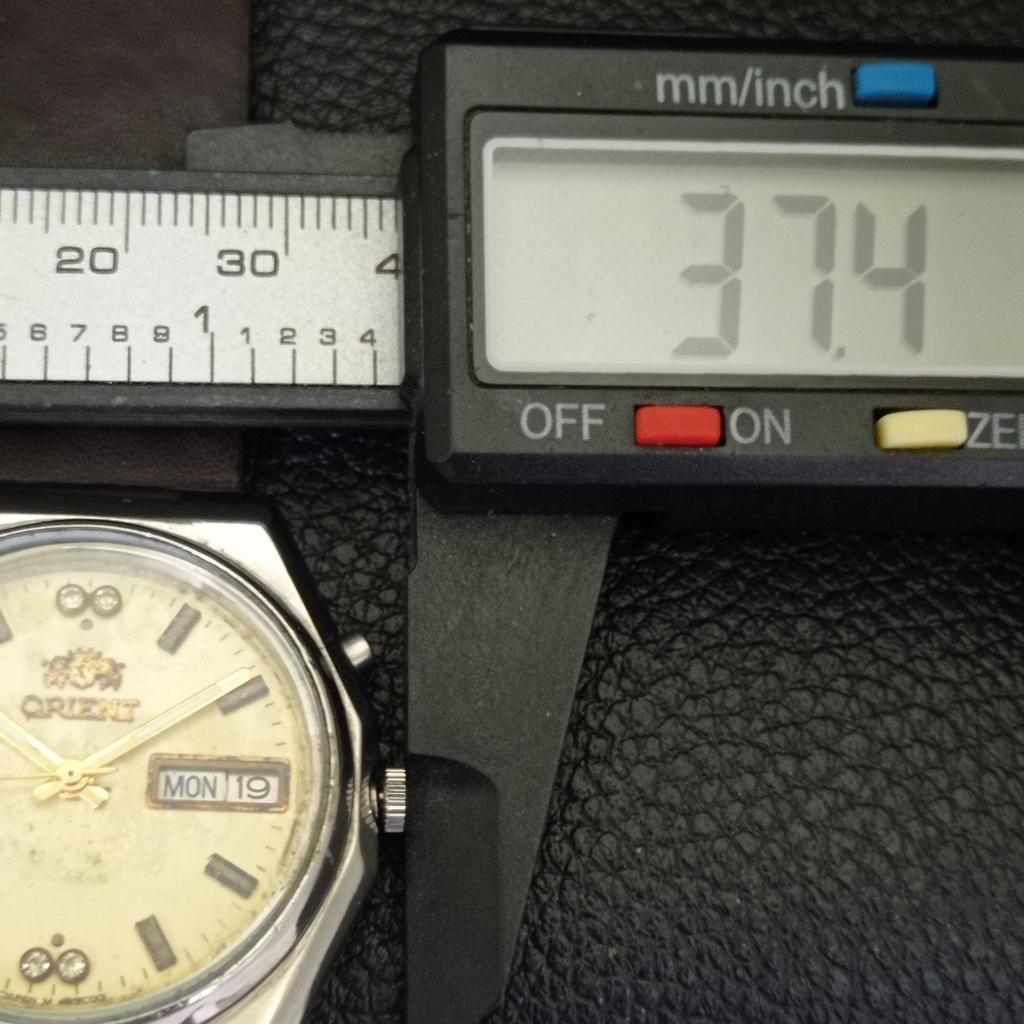 JAPAN VINTAGE ORIENT CRYSTAL AUTOMATIC 46941 MENS ORIGINAL DIAL WATCH a701889-5 R207-a701889