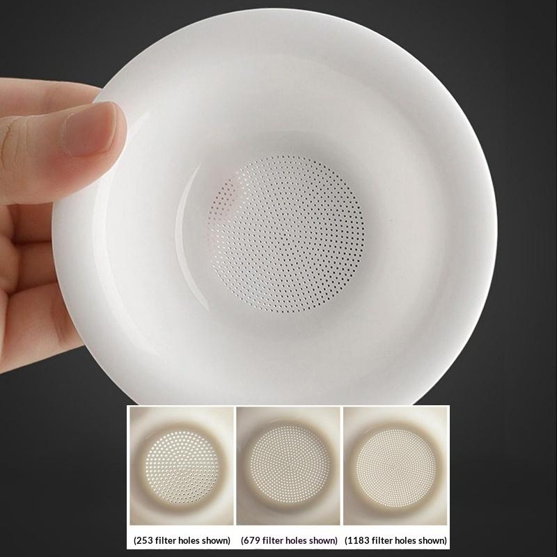 1Pcs Tea Maker Mutton Fat Jade White Porcelain All-In-One Full Ceramic Hole Tea Drain Ceramic Tea Set Accessories Tea Filter