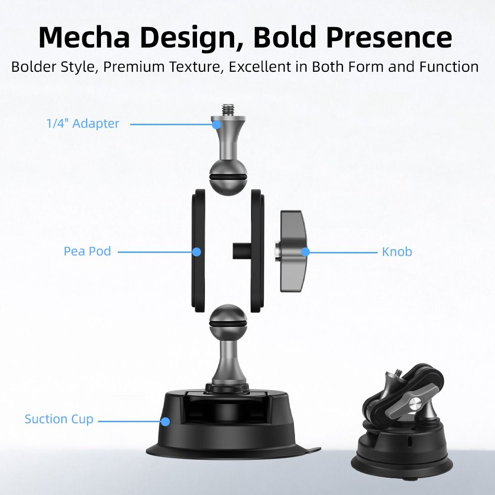 Auto Windschutzscheiben Armaturenbrett Halterung für DJI Osmo 360/Pocket 3/Action 5 Pro/Insta360 X5/Ace Pro/DLSR