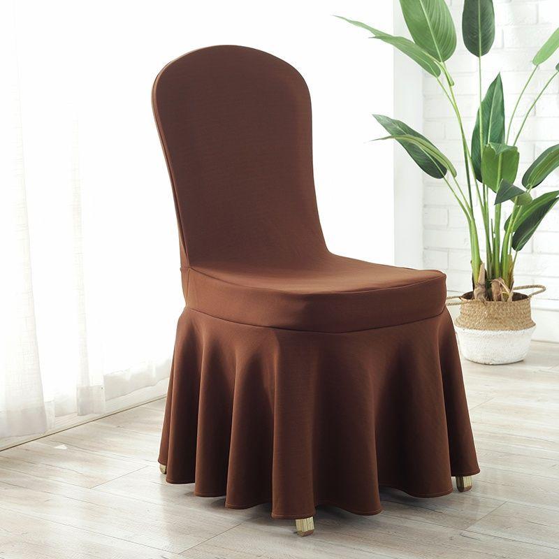 Sun Skirt Elastic Air Layer Chair Cover, Thickened Universal Chair Cover, Hotel Wedding Banquet Chair Cover