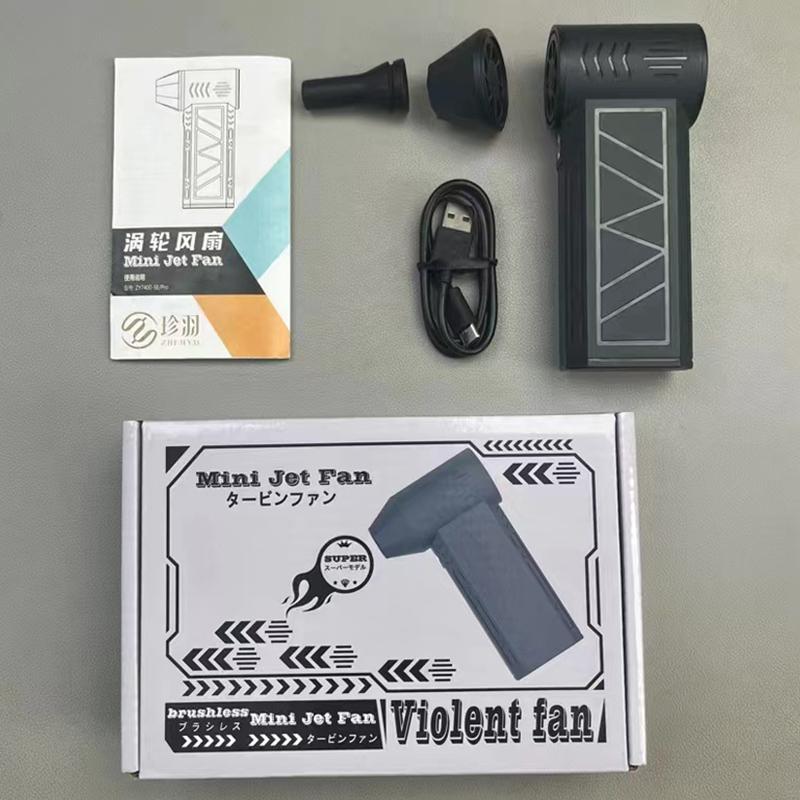 

Multi-purpose 52m/s Violent Turbine Fan Outdoor Camping Portable LED Lighting Lamp Wireless Car Vacuum Cleaner Dryer For Inflati чорний