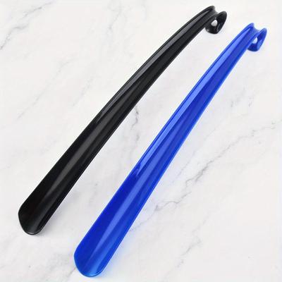 42CM Calzascarpe in plastica extra lungo per hotel, uso domestico, per scarpe, sollevatore per scarpe pigro, non piega, aiutante per estrarre le scarpe