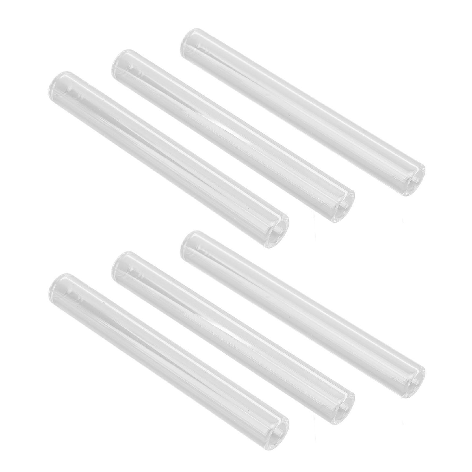 

6pcs Clear Borosilicate Glass Tube 8mm ID 12mm OD 2mm Thick Glass Blowing Tubes with Cleaning Brush