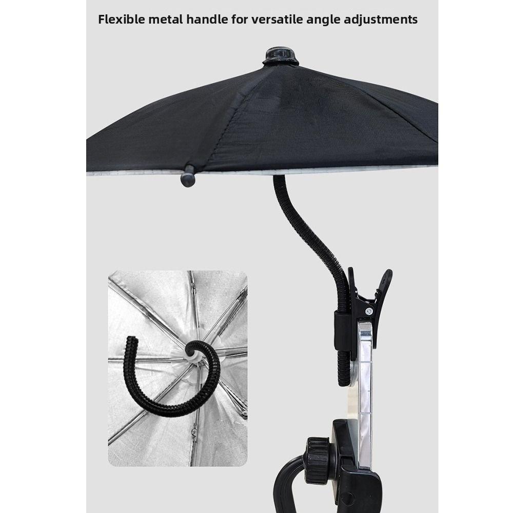 Bending Design Cell Phone Umbrella Anti-glare Phone Sun Shield  Shelter From Rain