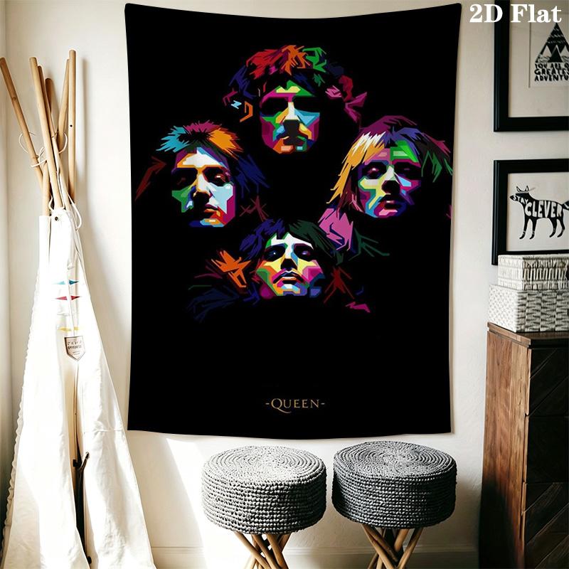 Bohemian Rhapsody Tapestry Music'S Timeless Elegy Tapestry Wallmounted Background Cloth Wall Decoration Atmospheric Background Cloth