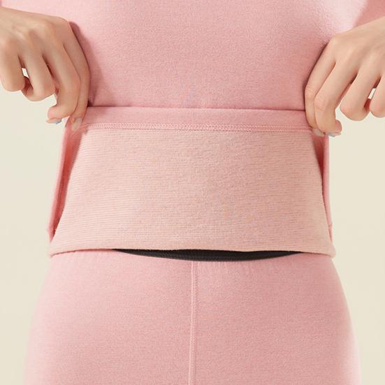 Womens Fleece Lined Base Layer Set Long Johns Top And Bottom Cold Weather Thermal Underwear Soft Pajama Set
