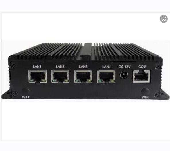 8 ГБ ОЗУ 128 ГБ SSD Дешевый 4 LAN Безвентиляторный J4125 Pfsense Linux Сервер Брандмауэр Мини-ПК с 4 портами Ethernet MIS-EPIC02-4L/J4125
