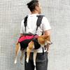 Bolsa Transportadora para Animais de Estimação Pequenos com Tecido Oxford Respirável Alça de Ombro Ajustável Design de Abraço Horizontal Mochila