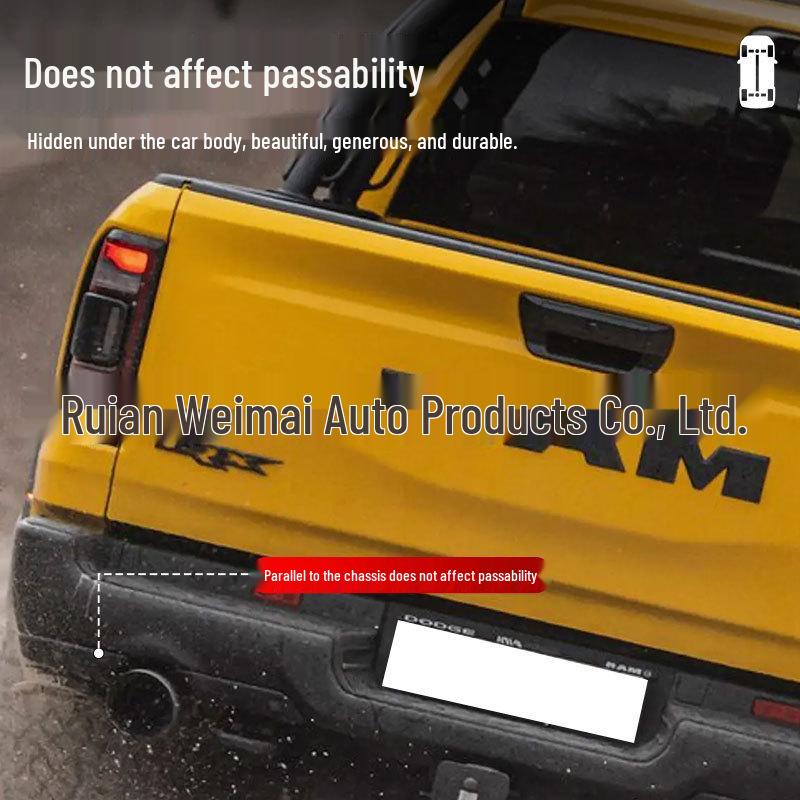 Dodge Ram TRX Retractable Tailgate Step Pedal Modification
