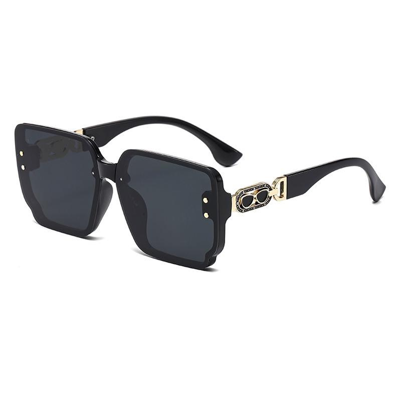 European and American Large Frame Sunglasses for Women's Luxury Fashion Sunglasses Square Round Face Glasses