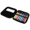 9pcs Plastic Handle Crochet Hooks Set Aluminum Hooks Crochet Hook Kit  For Arthritic Hands