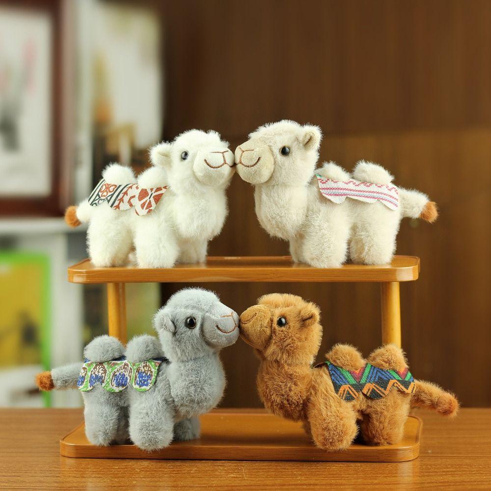 Plush Plush Camel Keychain Cute Style Animal Keychain Fashion Stuffed Camel Toy  Purse Accessories
