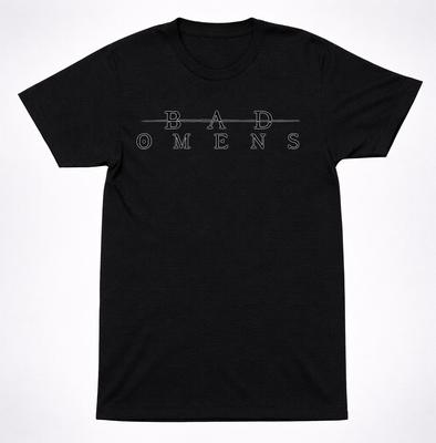 Maglietta con Logo Bad Omens | Maglietta Band Metalcore | Maglietta Musica Heavy