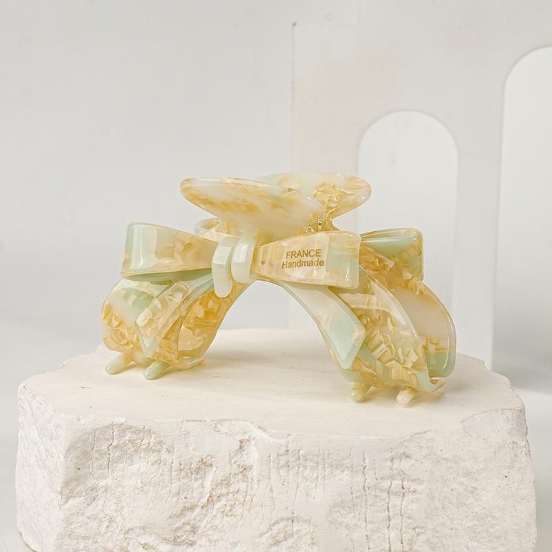 1PC French high-end bow, vinegar clip, elegant temperament hair clip, shark clip, women's hair accessory hair clip